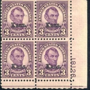 US 0661 F - VF NH Plate Block 18126 LR
