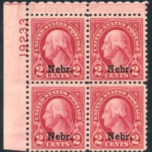 US 0671 VF - XF  Plate Block 192133 UL cv 60.00