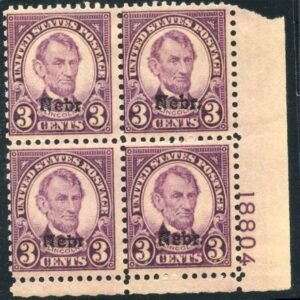 US 672 JF LH Plate Block 18804 LR  cv 220.00