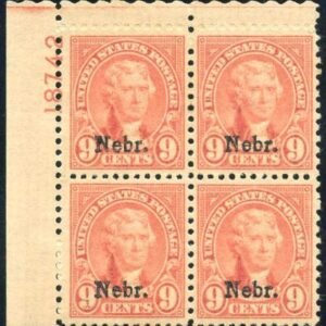 US 0678 XF LH Plate Block 18742 UL cv 525.00