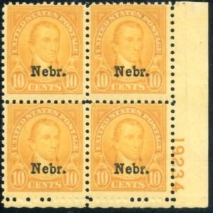 US 0679 Ave - F  NH Plate Block 19234 LR