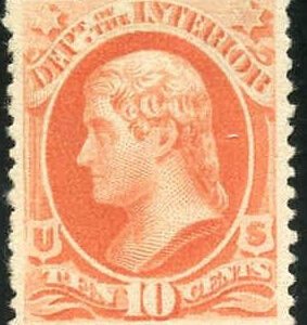 US O100 Official XF Superb Regummed "NH" cv $110