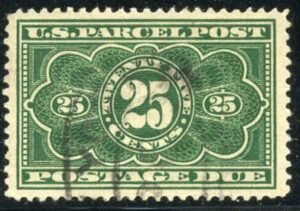 US JQ5 Parcel Post Postage Dues XF Used Large Margins cv $35