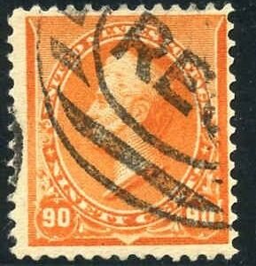 US 229 Bank Notes F + Used Reperfed Right - Neat Cancel cv $150