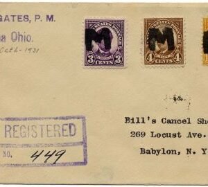 US Ohio, Medina 555, 562, 685 Fancy Cancel Cover, Soild "M" Cacncel