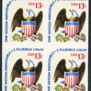 US 1596a Error VF NH Imperf Block of 4, cv 80.00
