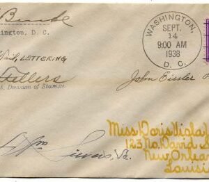 US 817 FDC Signed By Designors, PM & Sculptor, F.W. Sievers