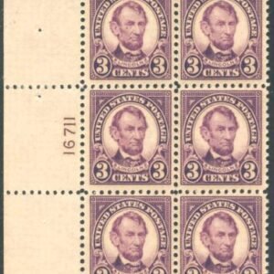 US 555 VF Mint NH Plate Block cv $425