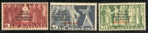 Switzerland Officials 3O57 - 3O59 F - VF LH Specimen Overprint