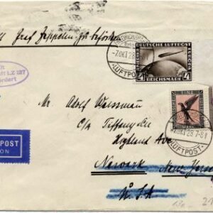 Germany 1928 American Flight Cover "Returned to Sender"