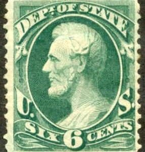 US O60 Officials F - VF Hinge Remnant Short perf cv $220