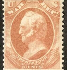 US O91 Official Fine Hinged OG cv $85