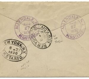 US New Jersey, Allendale 563, 651 Fancy Cancel Cover, Star