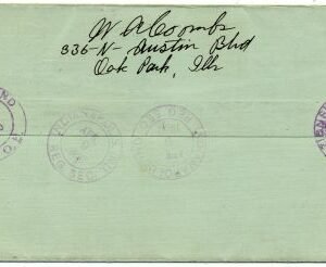 US Indiana, Zionsville 562, 576 Fancy Cancel Cover "Z" in Shield