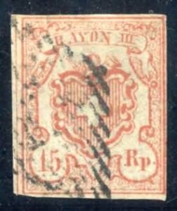 Switzerland 12 F - VF Used - Renggli Cert cv $100