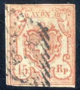 Switzerland 12 F - VF Used - Renggli Cert cv $100