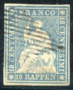Switzerland 21 Used F 4 Large Margins sc $125