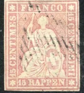 Switzerland 22 Used VF cv $110