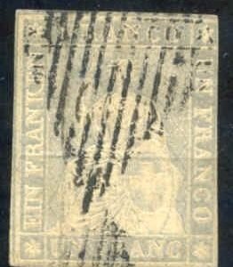 Switzerland 30 Used F - VF Thin cv $1,000