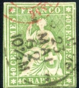 Switzerland 40 Used VF