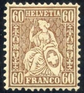 Switzerland 48 VF Mint H OG cv $1,400
