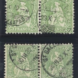 Switzerland 55, 65 Pairs