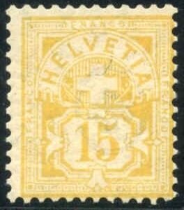 Switzerland 75 LH Ave - F Disturbed Gum cv $200