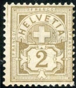 Switzerland 77 Ave - F Typical Centering NH White Paper Control Mark A