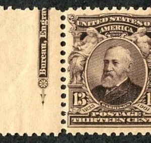 US 308 Bureau & Regular Issues F - VF LH Margin Single cv $40