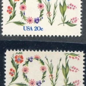 US 1951c Error F - VF NH Missing Dark Blue