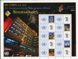 UN Personalized Sheets S54 Vienna 538 2013 .70 Sindelfingen
