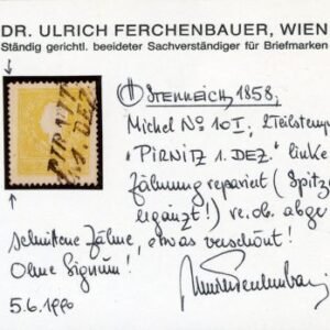 Austria 6a VF - XF Used Type I, with Certificate
