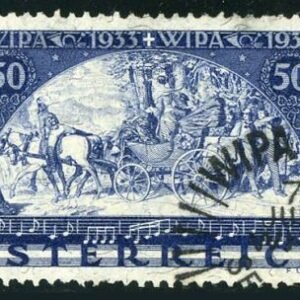 Austria B110a VF Used with WIPA Cancel, Granite Paper cv $575