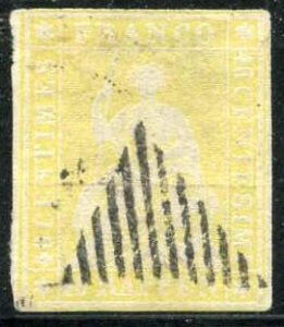 Switzerland 18 VF Used - Pale Shade, 4 Full Outer Frame Lines