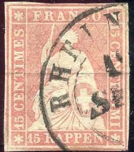 Switzerland Zum 24Aa XF Used