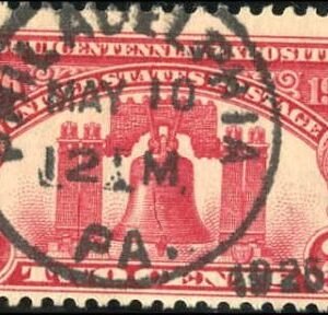 US 627 Stamp with first day cancel