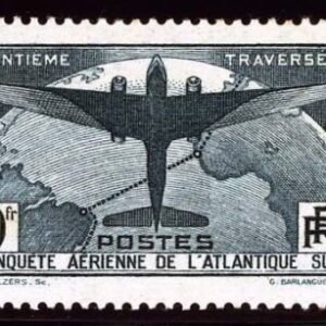 France C17 VF Mint NH 1936 Airmail - Fresh! cv $700