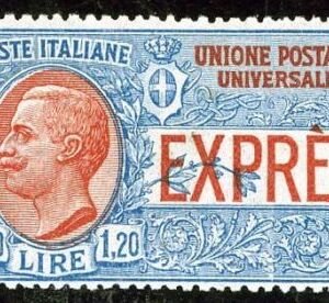 Italy Express Sassone 8 F-VF NH, Cert., Never Issued!