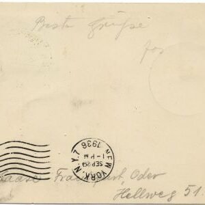 Luxembourg / Germany 1936 9th North America Flight Card.