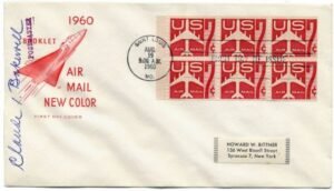US C60a Autographed FDC by PMG, Claude Bakewell