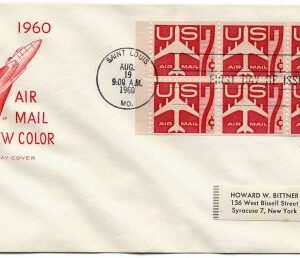 US C60a Autographed FDC by PMG, Claude Bakewell