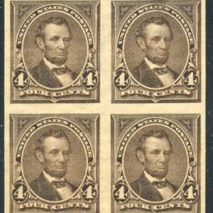 US 269 P5 Bureau & Regular Issues VF LH Mint Block of 4 imperf cv $700