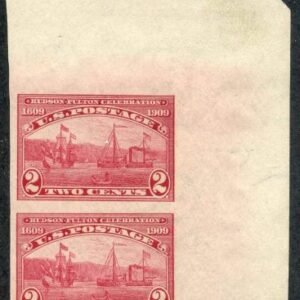 US 373 Early Commemoratives NH UR Pair Corner Margin cv $87.50