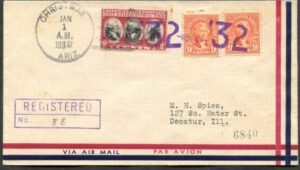 US Arizona, Christmas 641, 703 Fancy Cancel Cover