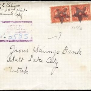 US California, Oakland 641 Fancy Cancel Cover, Star