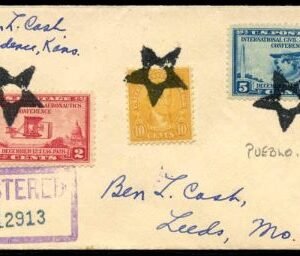 US Colorado, Pueblo 642, 649, 650 Fancy Cancel Cover, Star