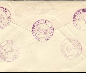 US Illinois, Braceville 560, 650, 688, U429 Fancy Cancel Cover, Solid "B" Cancel