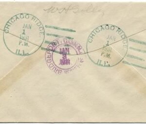 US Illinois, Chicago Ridge 513, 682 Fancy Cancel Cover, Wreath