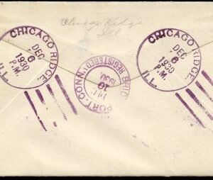 US Illinois, Chicago Ridge 557, 562, U522 Fancy Cancel Cover, "C.R."