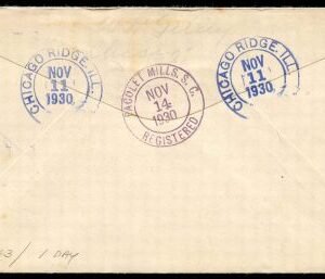 US Illinois, Chicago Ridge 552, 558, 560, 689 Fancy Cancel Cover, Peace